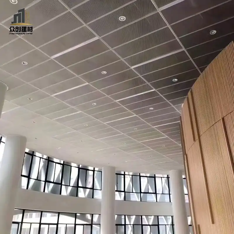 Expanded Aluminum Mesh Ceiling | One-Piece Stretched Weld-Free Architectural Ceiling System